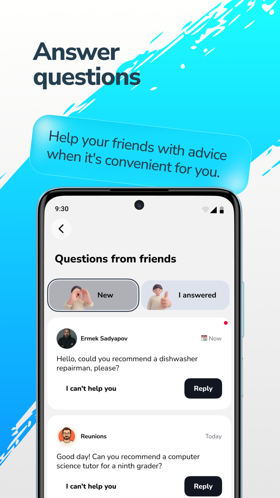 Track your questions